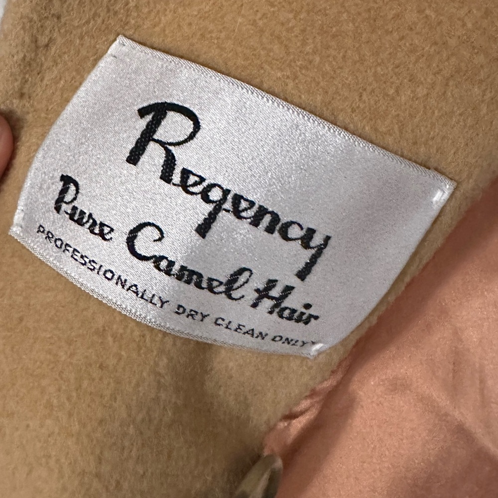 Vintage 90s Camel Hair Wool Tan Coat - Picture 6 of 14